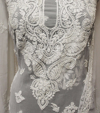 Arwa Unstitched Chikankari Three Piece Suit