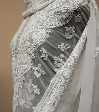 Arwa Unstitched Chikankari Three Piece Suit