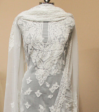 Arwa Unstitched Chikankari Three Piece Suit