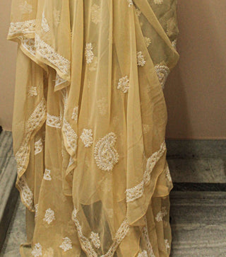 Arwa Unstitched Chikankari Three Piece Suit