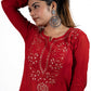 Taisha Long Viscose Kurti With Gota Patti