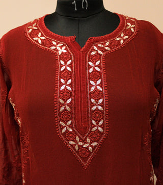 Pure viscose gota patti kurti