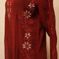 Pure viscos gota patti kurti