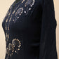 Blue pure viscos gota patti kurti
