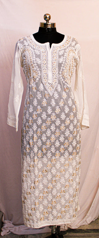 Munmun Georgette Kurti With Gota Patti