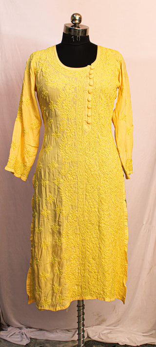 Noorsa Cotton Kurti with Side Button