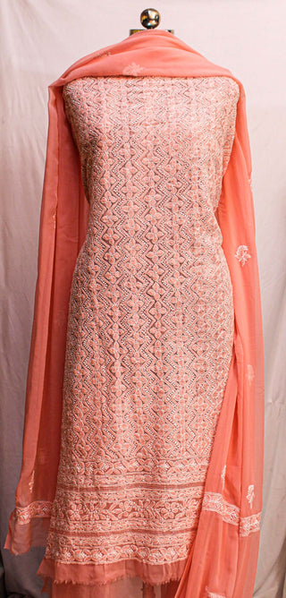 Adila Georgette Unstitched Three Piece Suit