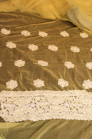 Meena Unstitched Three Piece Suit Set