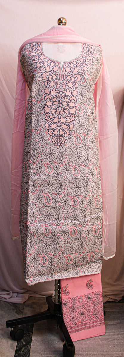 Yama Cotton Three Piece Suit Set