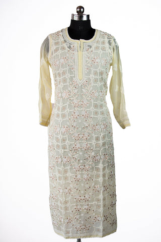 Munmun Georgette Kurti With Gota Patti