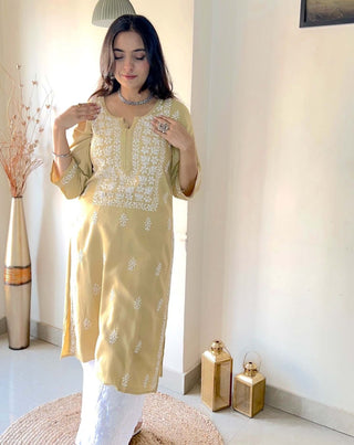 Falak Rayon Cotton Kurta