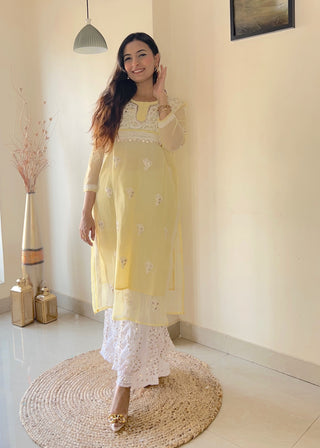 Zinat Georgette Gota Patti Kurti