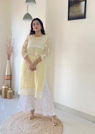 Zinat Georgette Gota Patti Kurti