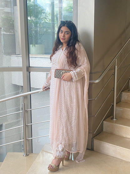 Haalia Georgette Straight Kurta Set