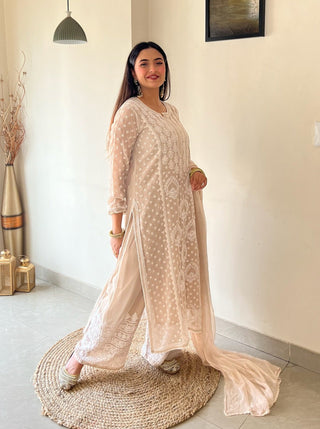 Nizat Georgette Straight Kurta Set