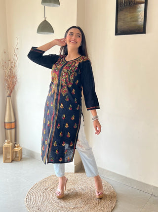 Naabiha Straight Cotton Kurta