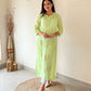 Ayyan Long Viscose kurti with Gota Patti