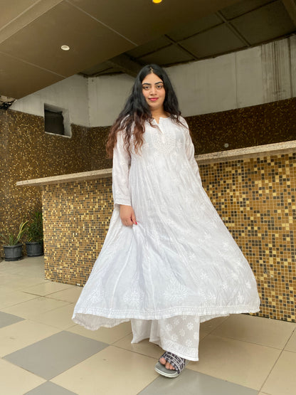 Baano Muslin A line Anarkali Kurti