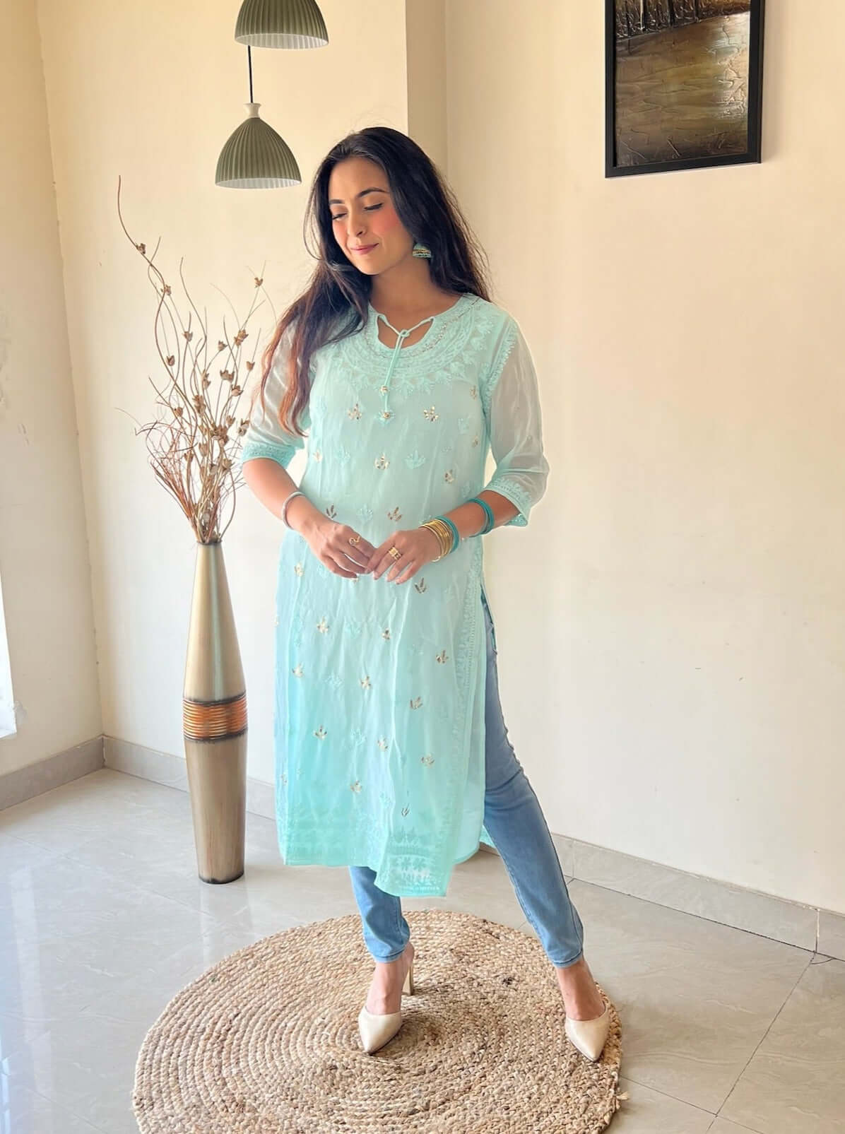 Aamnah Georgette A-Line Gown
