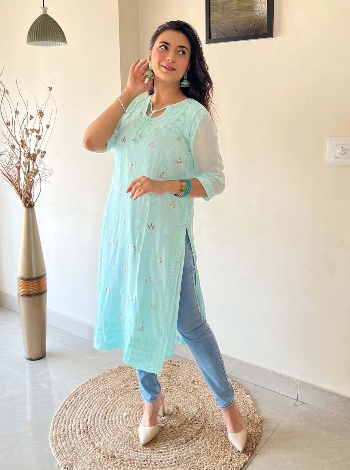 Aamnah Georgette A-Line Gown