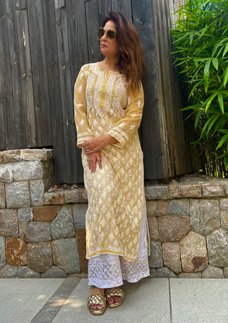 Munmun Georgette Kurti With Gota Patti