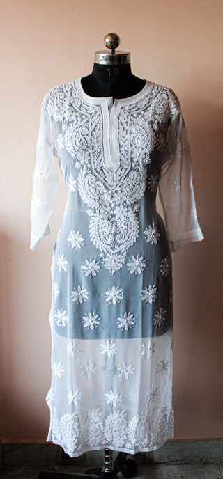 Faiqa Straight Georgette kurti