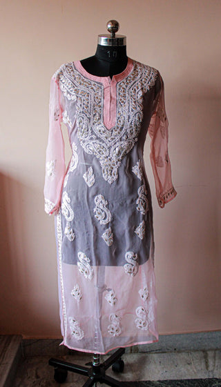 Asma Straight Georgette Kurti