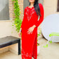 Taisha Long Viscose Kurti With Gota Patti