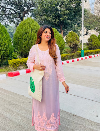 Taisha Long Viscose Kurti With Gota Patti